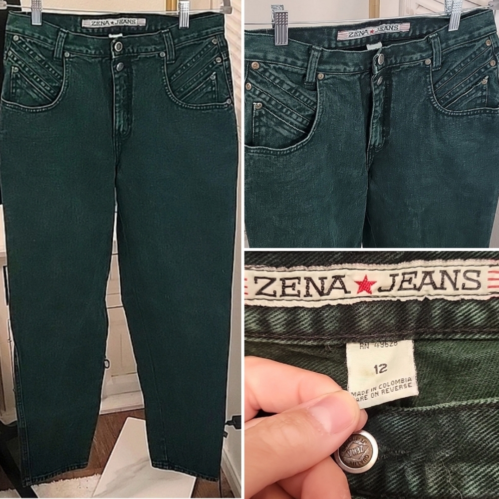 Zena Women's Green Jeans